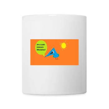 Vogel mit Einhorn-Sprechblase - Tasse - Weiß - Vorne