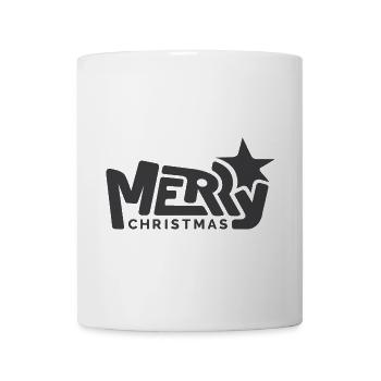 merry christmas logo graffiti font star font - Mug - white - Front