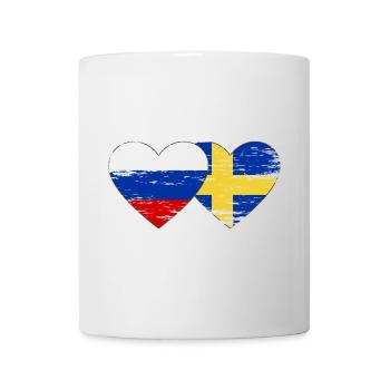Sweden Russian flag used - Mug - white - Front