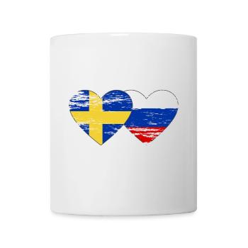 Sweden Russian flag used - Mug - white - Front