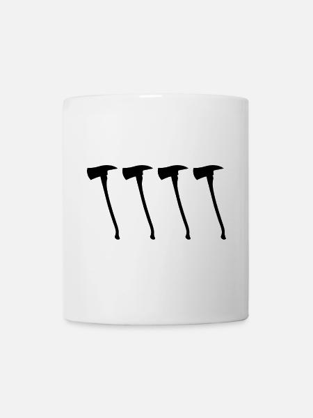 Feuerwehraxt - Tasse - Weiß