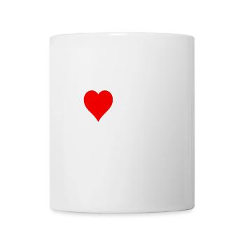 Heart and Letters Love Message Design - Mug - white - Front