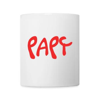 PAPY. FÊTE DES PÈRES. BONNE FÊTE PAPY. JE T'AIME. - Mug blanc - blanc - Devant