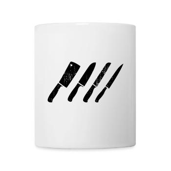 Knife set sketch - Mug - white - Front