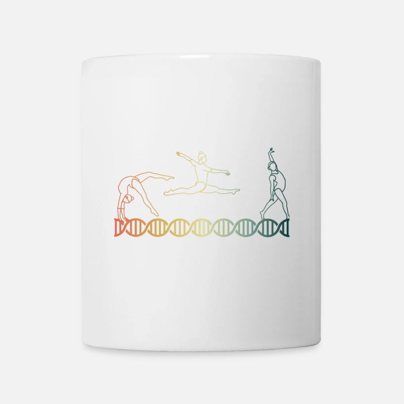 Turnen Gymnastik DNA DNS - Tasse - Weiß