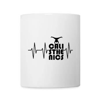 handstand puls Herzschlag planche calisthenics - Tasse - Weiß - Vorne