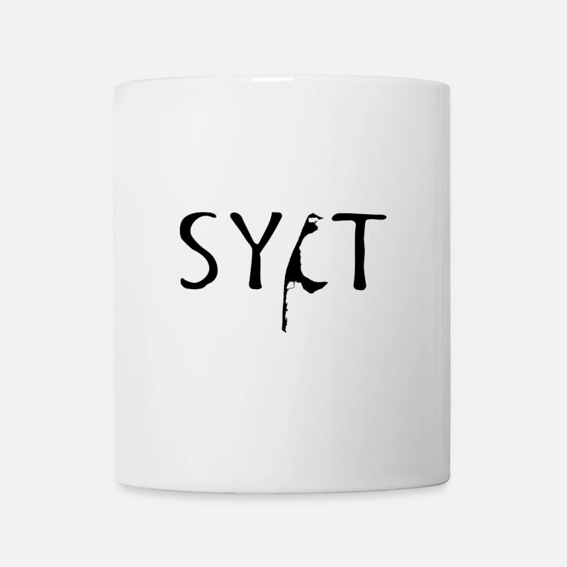 Sylt Wort schwarz - Tasse - Weiß