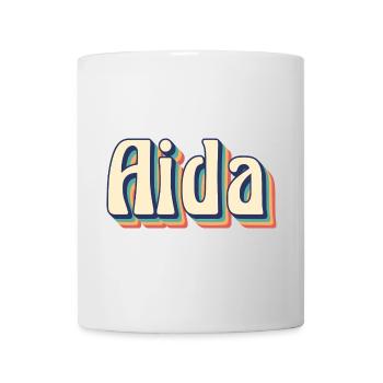 Vintage Retro Aida T-Shirt T-Shirt Geschenkidee - Tasse - Weiß - Vorne