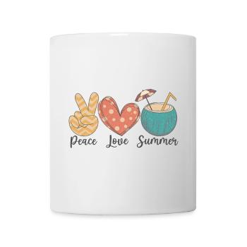 Peace Love Summer - Mug - white - Front