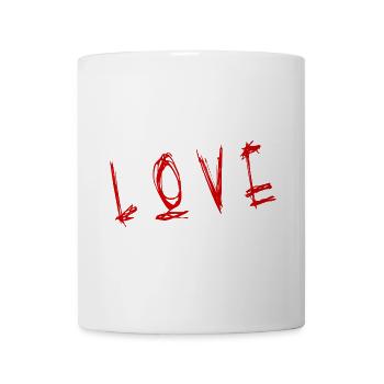 VALENTINE'S DAY. Bachelorette party. I LOVE YOU. I LOVE YOU. LOVE - Mug - white - Front