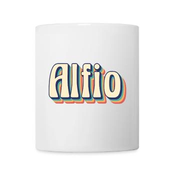 Idée cadeau t-shirt rétro vintage Alfio - Mug blanc - blanc - Devant