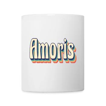 Vintage Retro Amoris T-Shirt T-Shirt Geschenkidee - Tasse - Weiß - Vorne