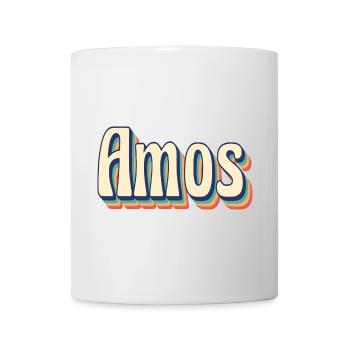 Vintage Retro Amos T-Shirt T-Shirt Gift Idea - Mug - white - Front