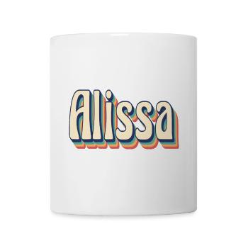 Alissa t-shirt retro vintage t-shirt gift idea - Mug - white - Front