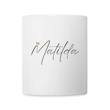 Prinzessin Matilda Crown Hemd – Name mit Buchstabe M - Tasse - Weiß - Vorne