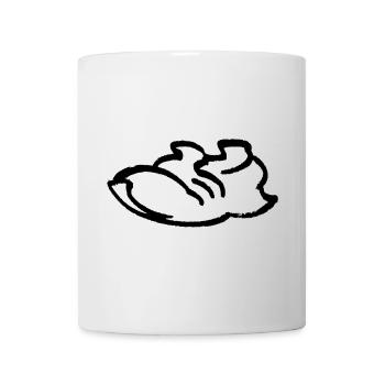 Laufschuh Kontur - Tasse - Weiß - Vorne