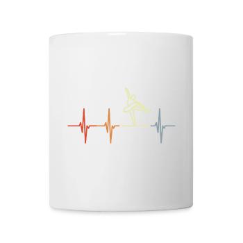 Vintage Ballerina Heartbeat - Mug - white - Front