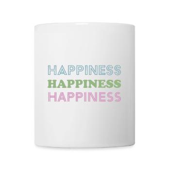 Lettres pastel du Trio du Bonheur - Mug blanc - blanc - Devant