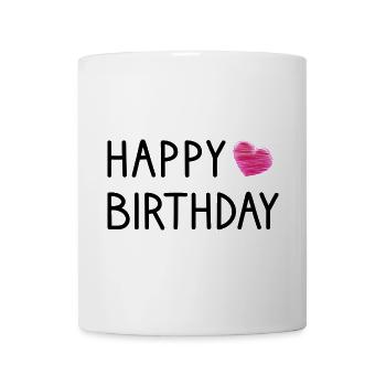 HAPPY BIRTHDAY. HAPPY BIRTHDAY. ANNIVERSARY. - Mug - white - Front