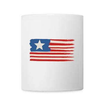Ein Stern USA Flagge - Tasse - Weiß - Vorne