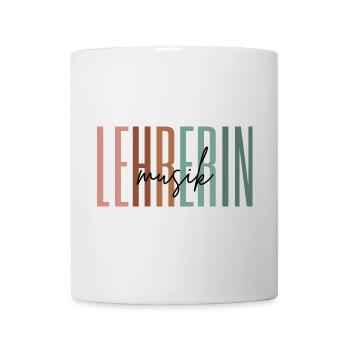 Lehrerin Musik Musiklehrerin Schule Geschenk - Tasse - Weiß - Vorne