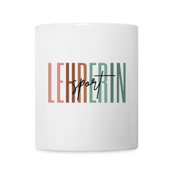 Lehrerin Sport Sportlehrerin sportlich Geschenk - Tasse - Weiß - Vorne