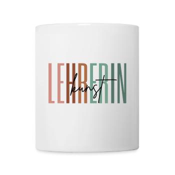 Lehrerin Kunst Kunstlehrerin Schule Geschenk - Tasse - Weiß - Vorne