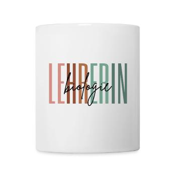 Lehrerin Biologie Biologielehrerin Geschenk - Tasse - Weiß - Vorne