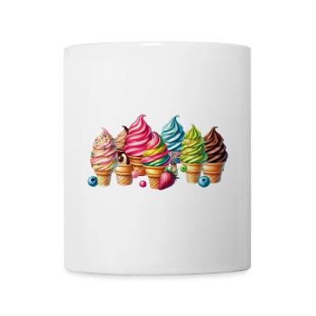 Add a sweet touch with these colorful ice cream motifs - Mug - white - Front