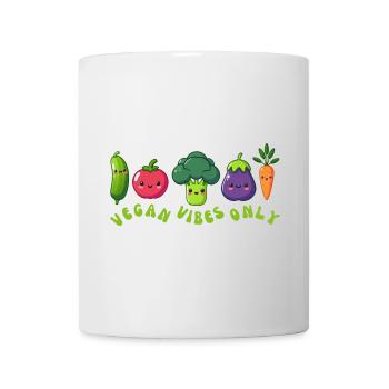 Vegan vibes only - Mug - white - Front