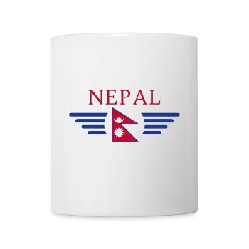 Ich liebe Nepal, Eleganz Stil Design T-Shirt - Tasse - Weiß - Vorne