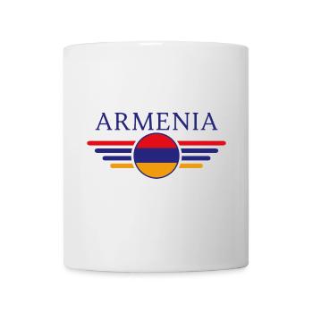 J’aime l’Arménie, T-Shirt Design Style Élégance - Mug blanc - blanc - Devant