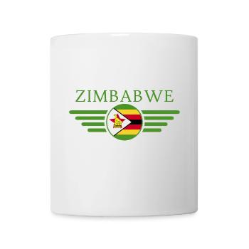 Ich liebe Simbabwe, Eleganz Stil Design T-Shirt - Tasse - Weiß - Vorne