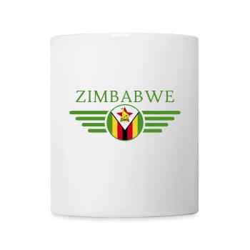 Ich liebe Simbabwe, Eleganz Stil Design T-Shirt - Tasse - Weiß - Vorne