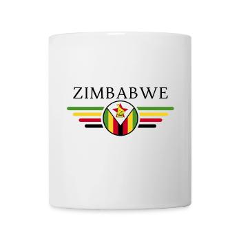 Ich liebe Simbabwe, Eleganz Stil Design T-Shirt - Tasse - Weiß - Vorne
