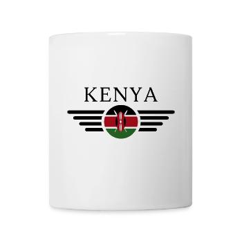 I Love Kenya, Elegance Style Design T-Shirt - Mug - white - Front
