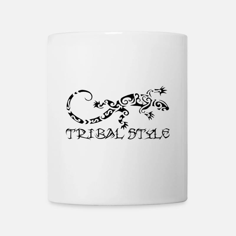 Lézard noir de Polynésie - Mug blanc - blanc