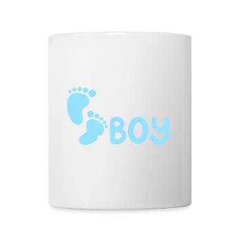 Team Boy: Bekanntgabe des Geschlechts des Babys - Tasse - Weiß - Vorne
