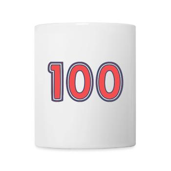 100. 100 JAHRE. 100-JÄHRIGES JUBILÄUM. GEBURTSTAG 100 - Tasse - Weiß - Vorne