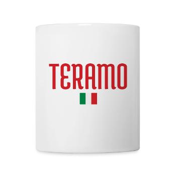 TERAMO-Lebendiges Design der italienischen Flagge - Tasse - Weiß - Vorne