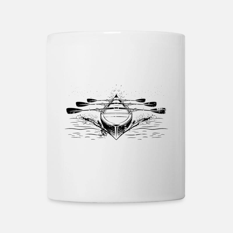Bateau à rames de course - Mug blanc - blanc