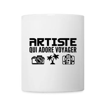 Reisende & Künstler: Leidenschaft & Entdeckung - Tasse - Weiß - Vorne