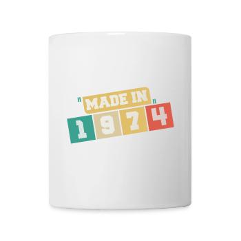1974 anniversaire 1974 né en 1974 anniversaire - Mug blanc - blanc - Devant