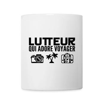 Voyageurs & Lutteurs : Passion & Découverte - Mug blanc - blanc - Devant