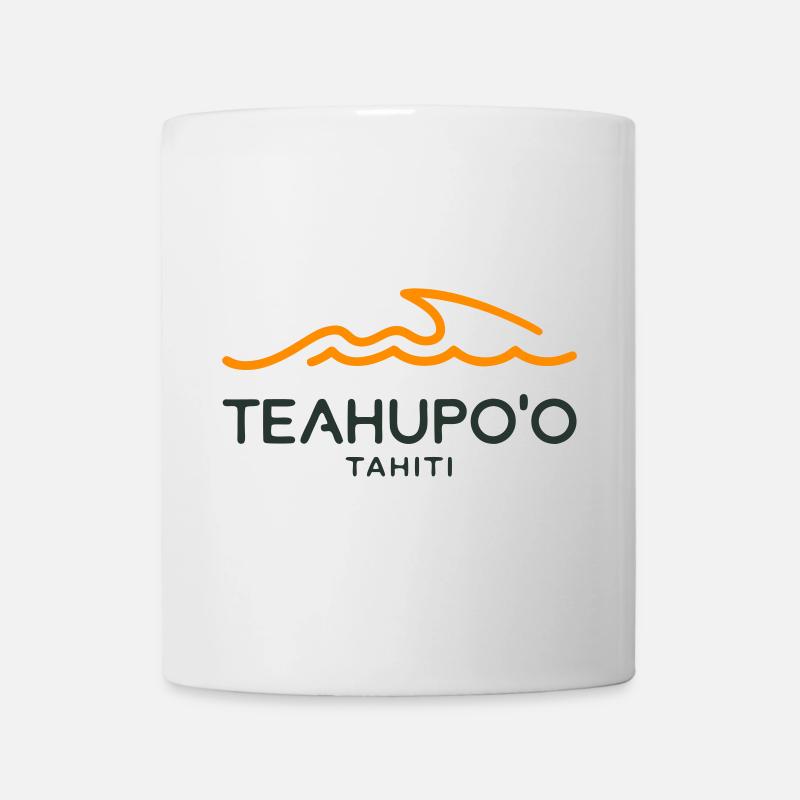 Design Éclat Océan Tahitien - Mug blanc - blanc