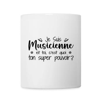 Ich bin Musiker. Was ist deine Superkraft? - Tasse - Weiß - Vorne