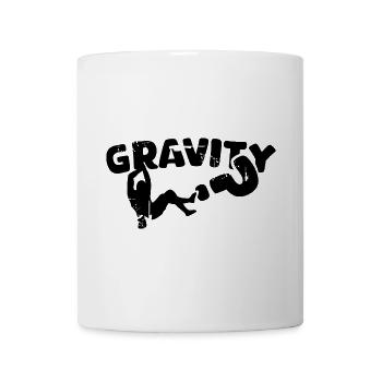 boulder klettern gravity Symbol Logo Training cup - Tasse - Weiß - Vorne