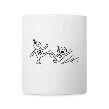 Geschenk zum 18-jährigen Jubiläum Lustiger 18-jähriger Geburtstag - Tasse - Weiß - Vorne