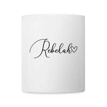 Rebekah Nom Prénom Fille - Mug blanc - blanc - Devant