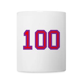 100. 100 YEARS. 100th ANNIVERSARY. BIRTHDAY 100 - Mug - white - Front